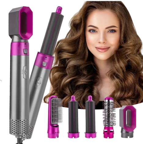 Secador multifuncional 5 em 1 (Secador, chapinha, escova, babyliss, pente secador)