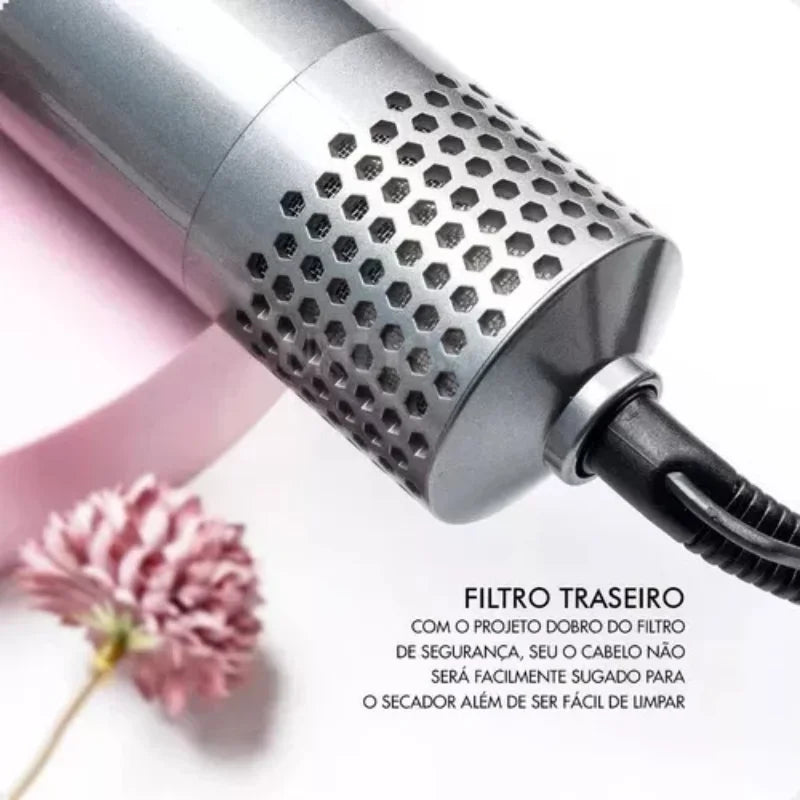Secador multifuncional 5 em 1 (Secador, chapinha, escova, babyliss, pente secador)