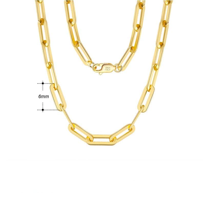 Colar grosso de elos longos